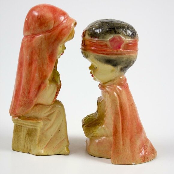 Vintage 1980 Ceramic Nativity Figures Mary & Wise Man Duncan Enterprises - Picture 3 of 12